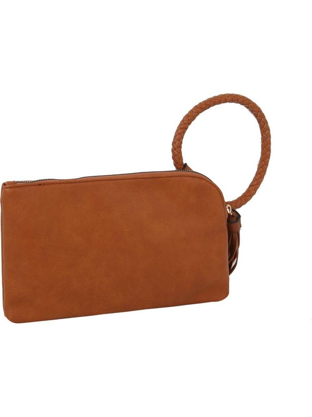 Women's Brown Leather Formal Purse Wristlet Wallet Casual Evening Handbag - Picture 3 of 6